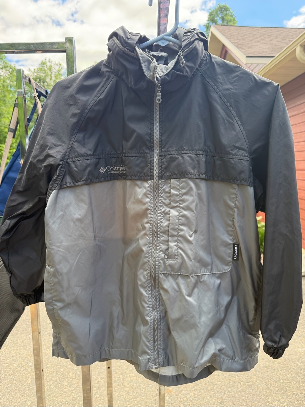 Columbia Black & Light Blue Two-Tone Jacket